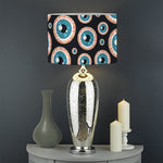 Creepy Eyeball Pattern Print Drum Lamp Shade