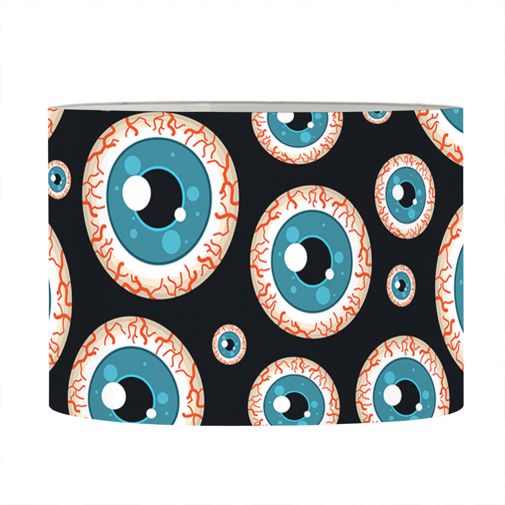 Creepy Eyeball Pattern Print Drum Lamp Shade