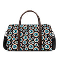 Creepy Eyeball Pattern Print Duffel Bag