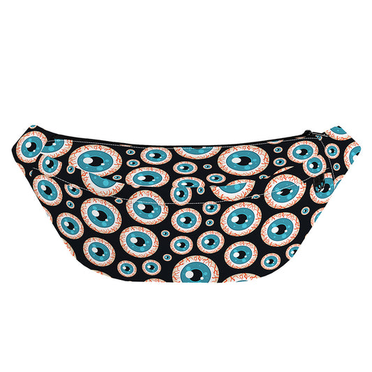 Creepy Eyeball Pattern Print Fanny Pack