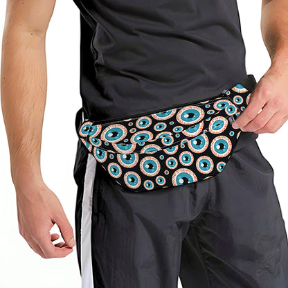Creepy Eyeball Pattern Print Fanny Pack