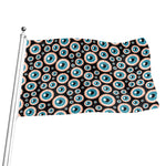 Creepy Eyeball Pattern Print Flag