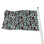 Creepy Eyeball Pattern Print Flag