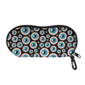Creepy Eyeball Pattern Print Glasses Case
