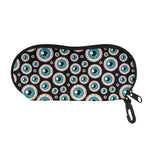 Creepy Eyeball Pattern Print Glasses Case
