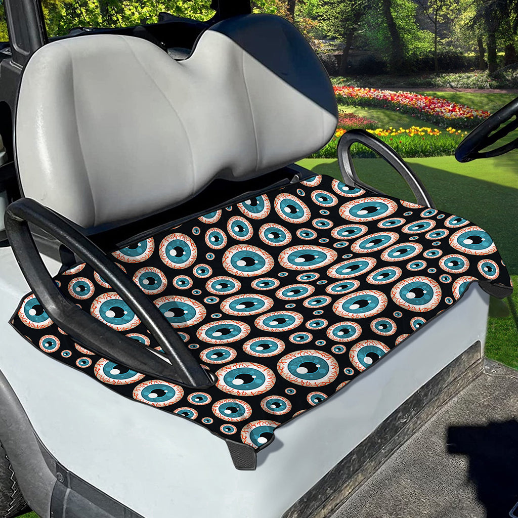 Creepy Eyeball Pattern Print Golf Cart Seat Cover