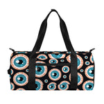Creepy Eyeball Pattern Print Gym Bag