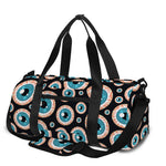 Creepy Eyeball Pattern Print Gym Bag