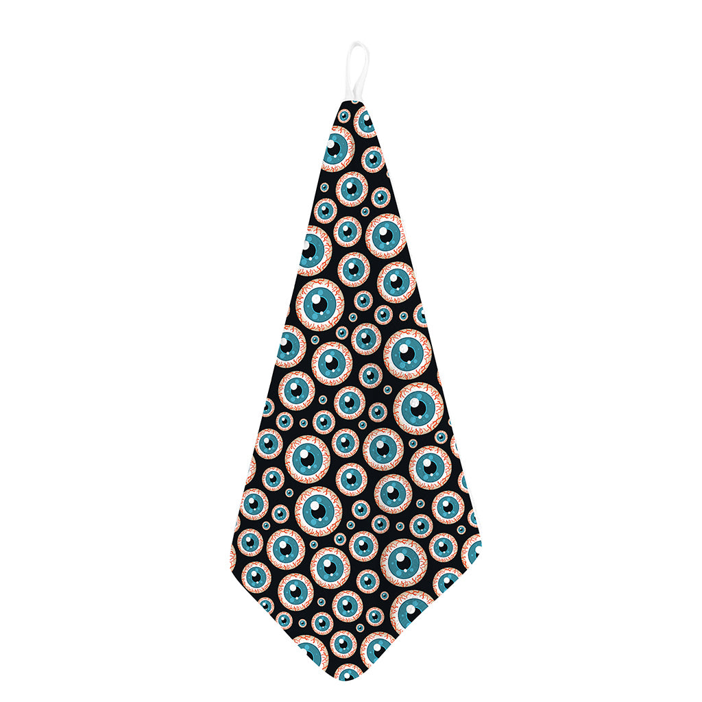 Creepy Eyeball Pattern Print Hand Towel