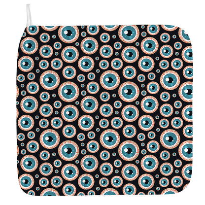 Creepy Eyeball Pattern Print Hand Towel