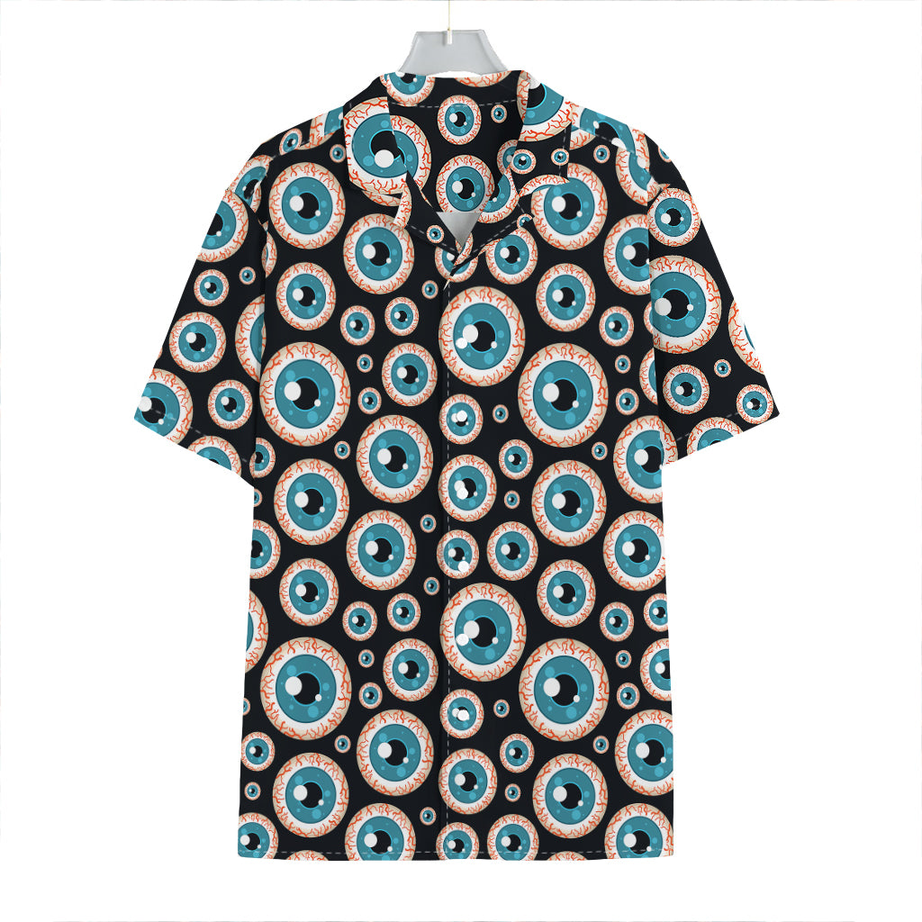 Creepy Eyeball Pattern Print Hawaiian Shirt
