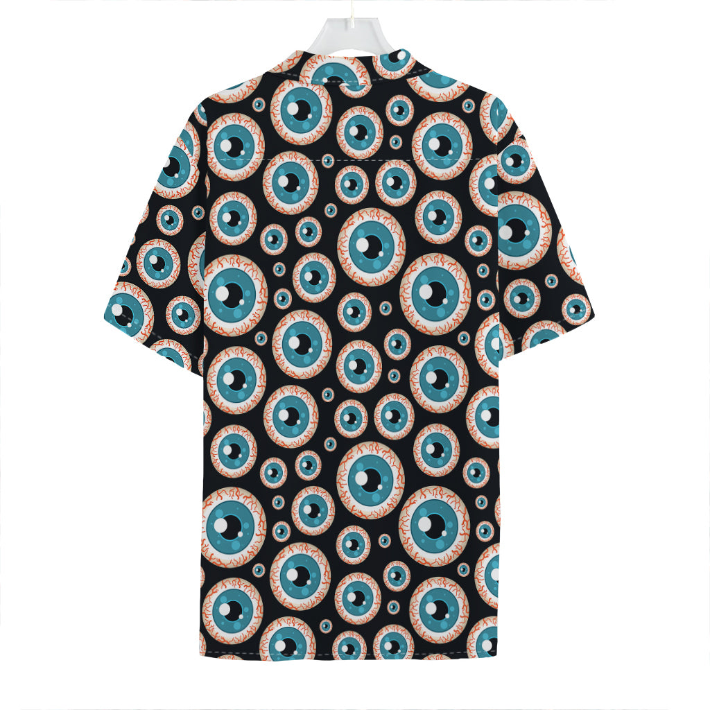 Creepy Eyeball Pattern Print Hawaiian Shirt