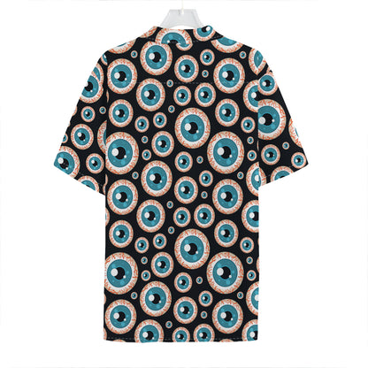 Creepy Eyeball Pattern Print Hawaiian Shirt