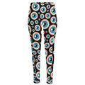 Creepy Eyeball Pattern Print High-Waisted Pocket Leggings