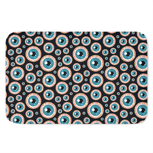 Creepy Eyeball Pattern Print Indoor Door Mat