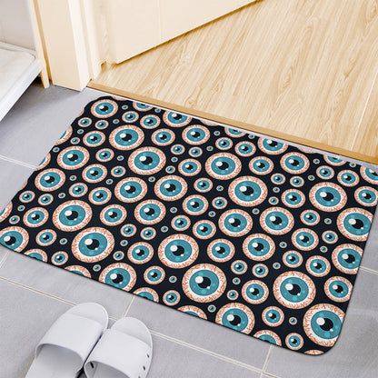 Creepy Eyeball Pattern Print Indoor Door Mat