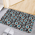 Creepy Eyeball Pattern Print Indoor Door Mat