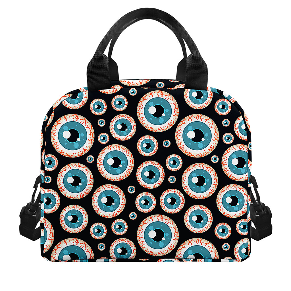 Creepy Eyeball Pattern Print Insulated Lunch Bag