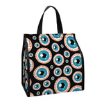 Creepy Eyeball Pattern Print Insulated Lunch Tote
