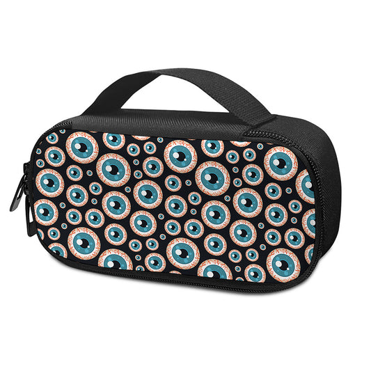 Creepy Eyeball Pattern Print Insulin Cooler Travel Case