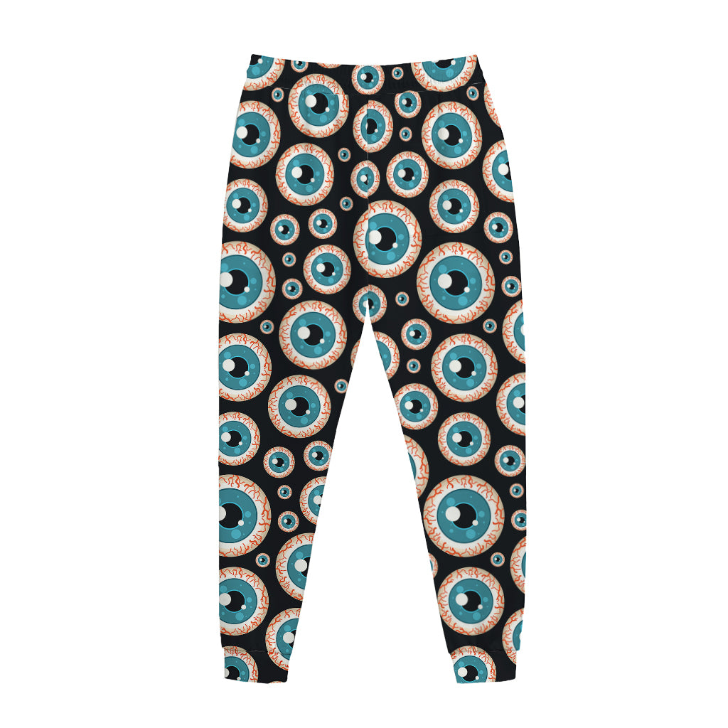 Creepy Eyeball Pattern Print Jogger Pants