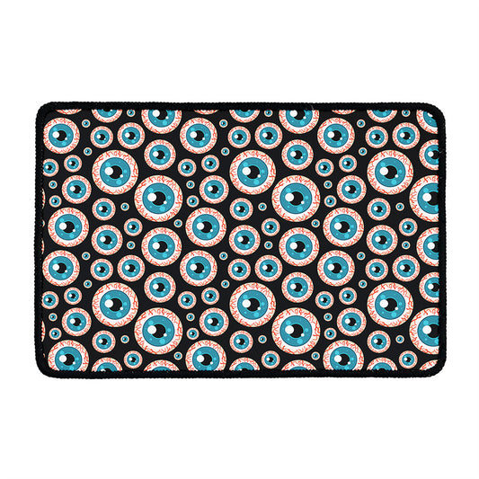 Creepy Eyeball Pattern Print Kitchen Mat