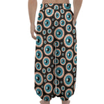 Creepy Eyeball Pattern Print Lantern Pants