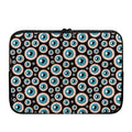 Creepy Eyeball Pattern Print Laptop Sleeve