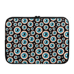 Creepy Eyeball Pattern Print Laptop Sleeve