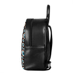 Creepy Eyeball Pattern Print Leather Backpack