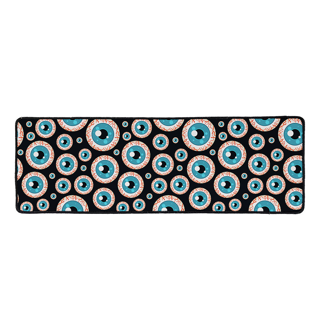 Creepy Eyeball Pattern Print Long Kitchen Mat
