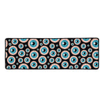 Creepy Eyeball Pattern Print Long Kitchen Mat