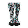 Creepy Eyeball Pattern Print Long Socks