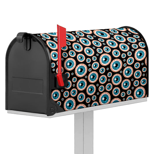 Creepy Eyeball Pattern Print Mailbox Cover