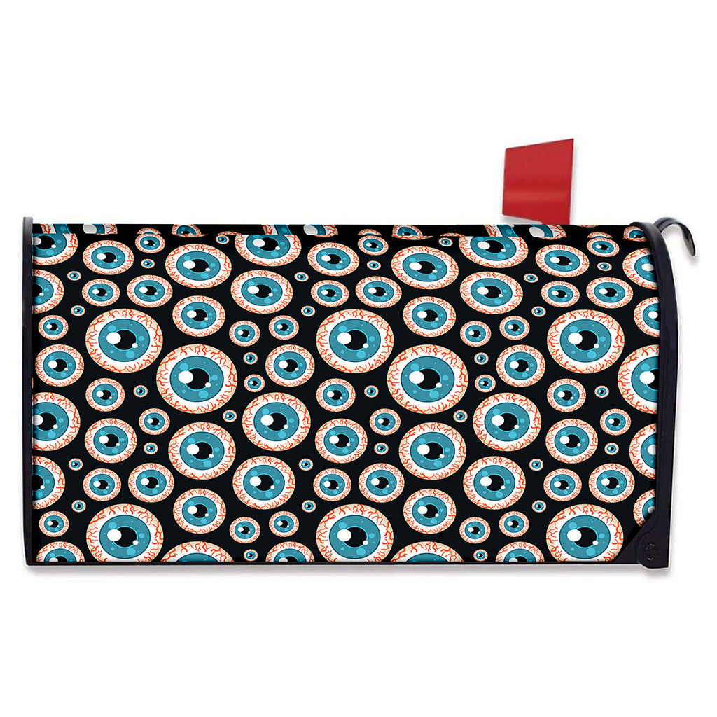 Creepy Eyeball Pattern Print Mailbox Cover