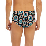 Creepy Eyeball Pattern Print Men's Briefs