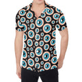 Creepy Eyeball Pattern Print Men's Shirt