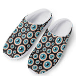 Creepy Eyeball Pattern Print Mesh Casual Shoes