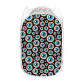 Creepy Eyeball Pattern Print Mesh Laundry Hamper
