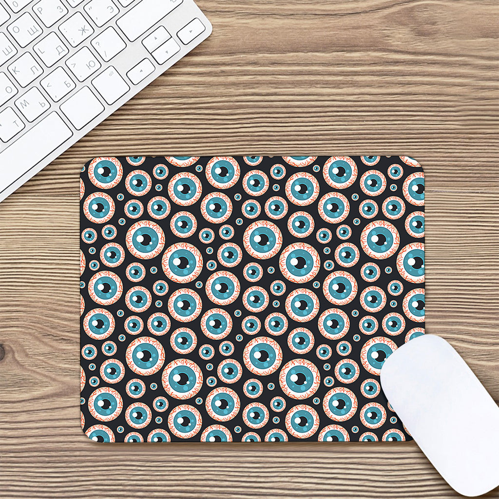 Creepy Eyeball Pattern Print Mouse Pad
