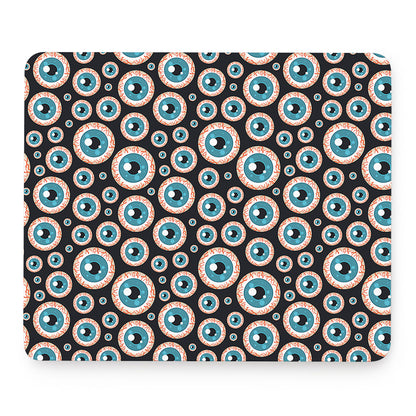 Creepy Eyeball Pattern Print Mouse Pad