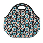Creepy Eyeball Pattern Print Neoprene Lunch Bag
