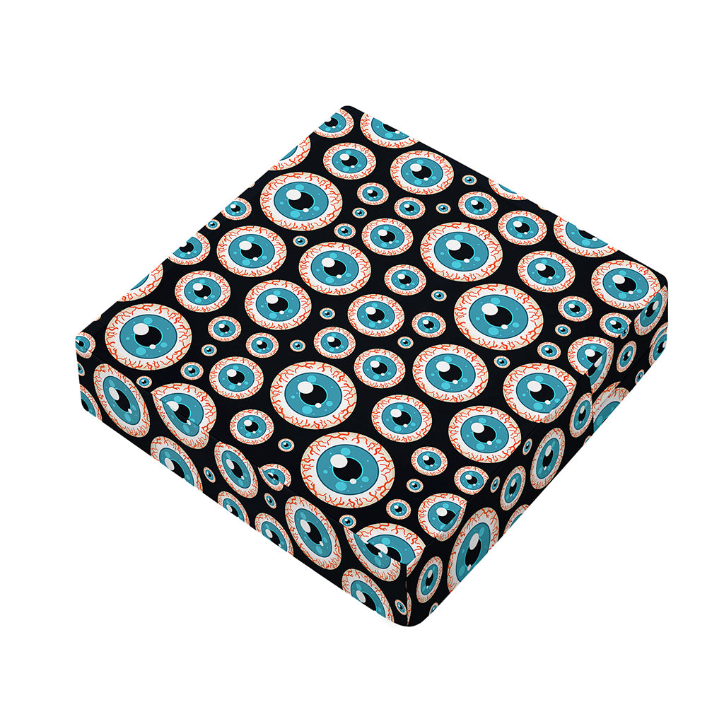Creepy Eyeball Pattern Print Outdoor Seat Cushion Cover