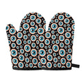 Creepy Eyeball Pattern Print Oven Mitts