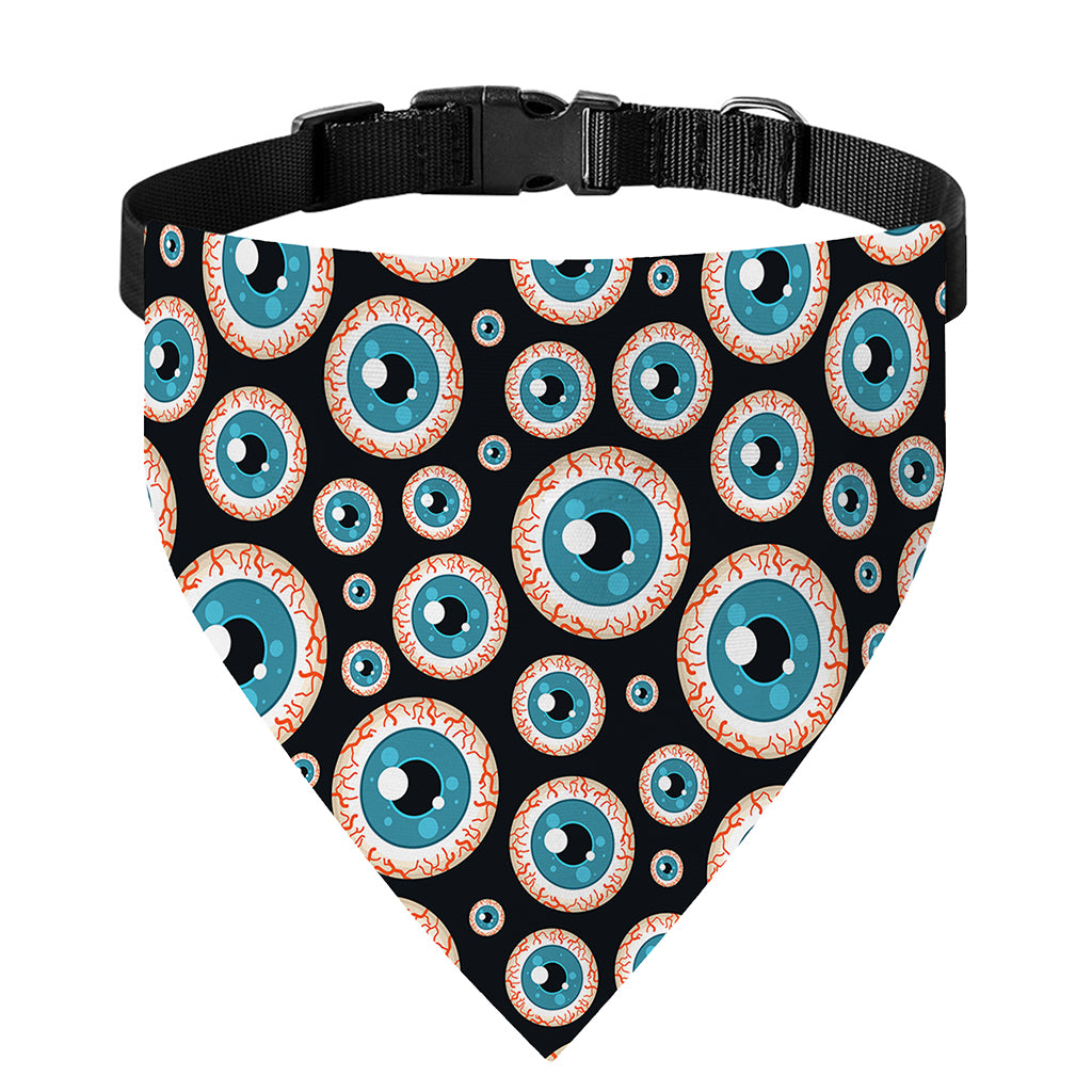 Creepy Eyeball Pattern Print Over The Collar Dog Bandana