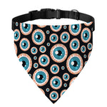Creepy Eyeball Pattern Print Over The Collar Dog Bandana