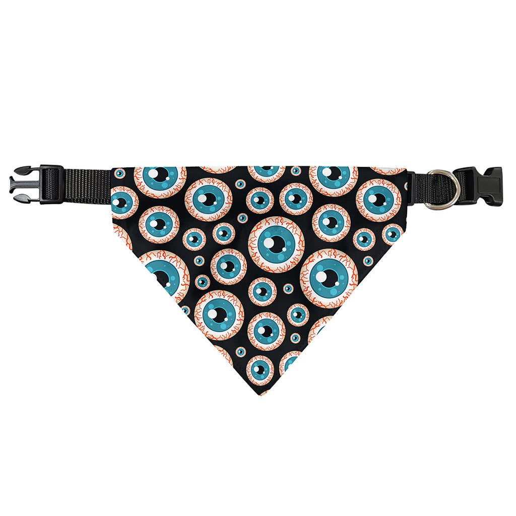 Creepy Eyeball Pattern Print Over The Collar Dog Bandana
