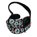 Creepy Eyeball Pattern Print Pet Sling Carrier