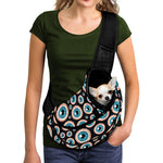 Creepy Eyeball Pattern Print Pet Sling Carrier