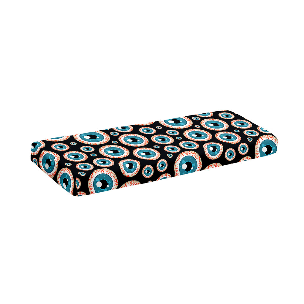 Creepy Eyeball Pattern Print Piano Keyboard Cover
